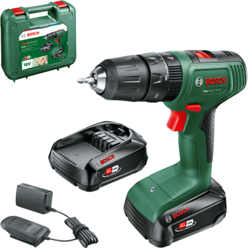 Cordless Impact Drill EASY 18V 2X2.0AH