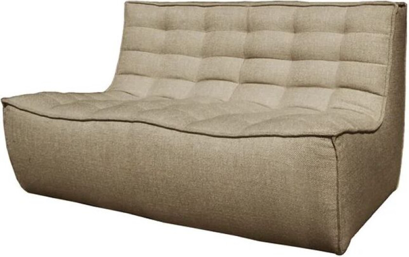 N701 sofa 2-seter Stoff beige