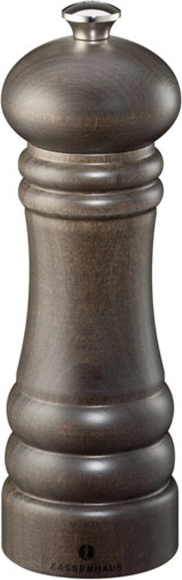 Salt pepper grinder 18 cm brown