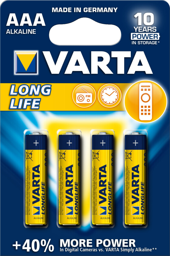 Varta Longlife - AAA - 4-pk