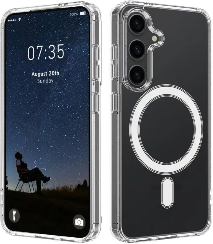 Samsung Galaxy S24 Fleksibelt Plastdeksel - MagSafe-kompatibelt - Gjennomsiktig