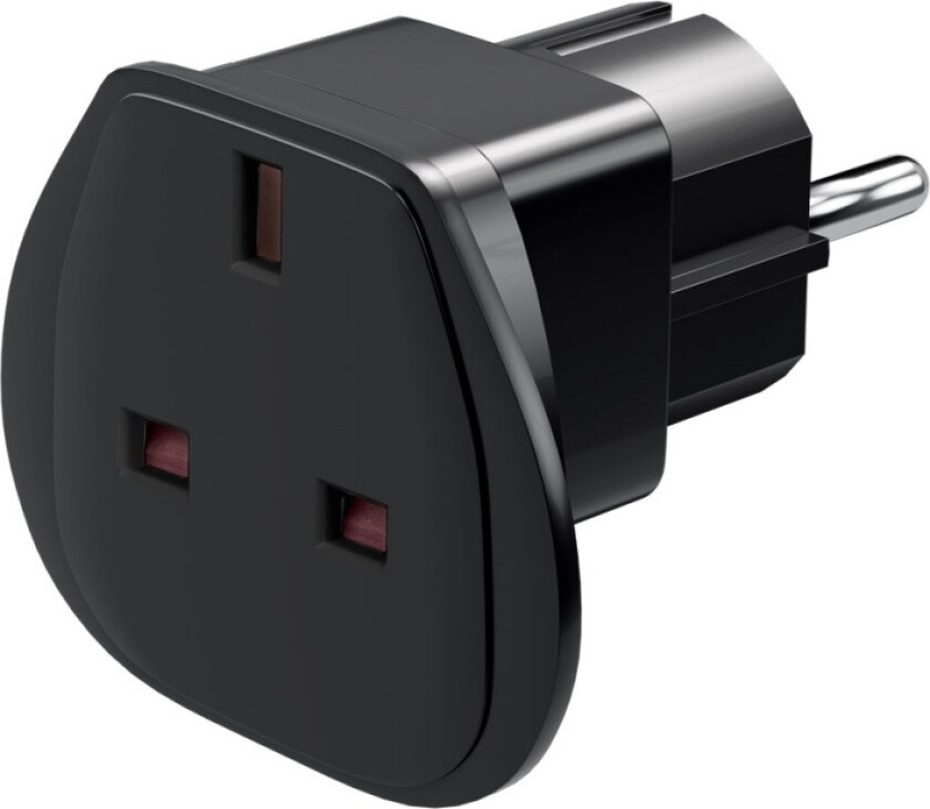 UK to EU Plug Adaptor Black