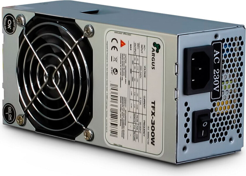 Argus TFX-300W Strømforsyning (PSU) - 300 Watt - 80 mm - 80 Plus