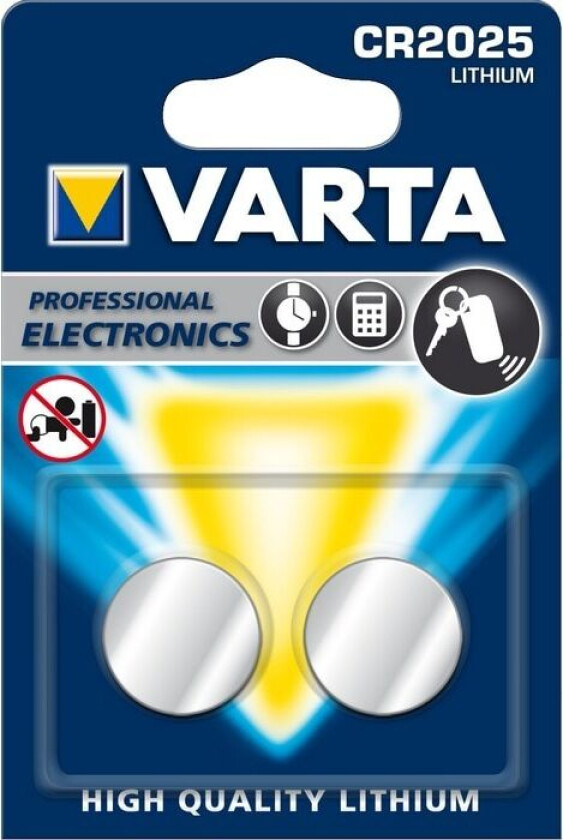 Varta litiumbatteri - CR2025 - 2-pk