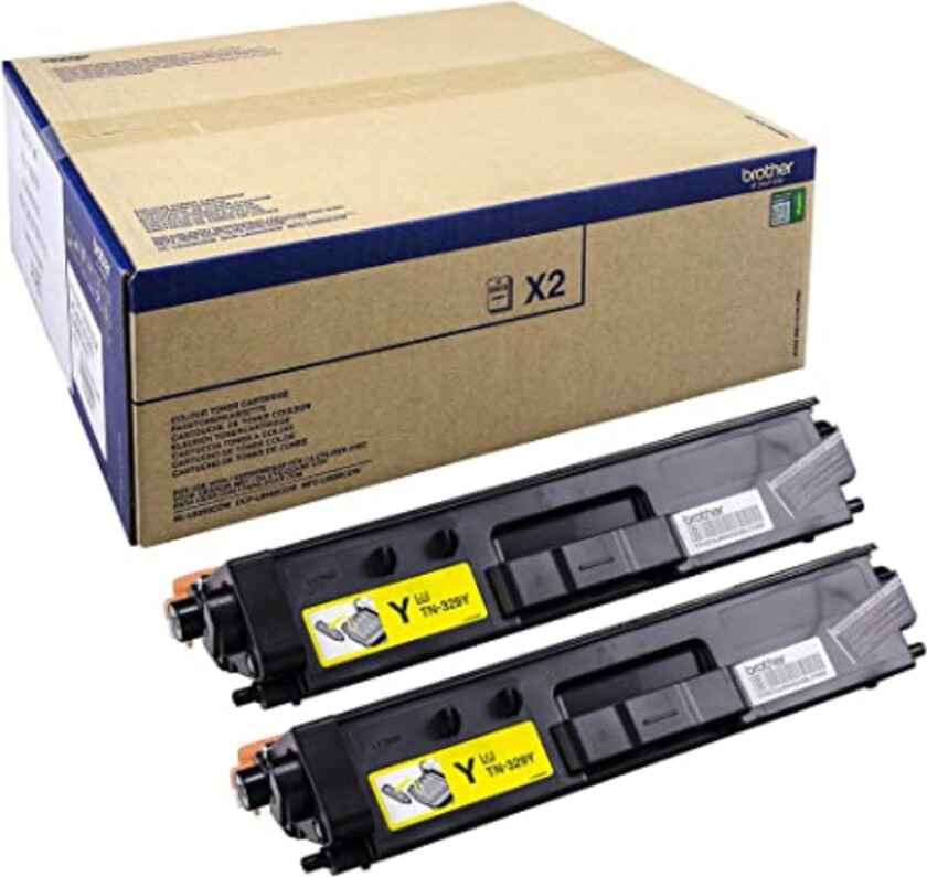 TN329Y 2PK - Yellow Laser Toner - Laser toner Yellow