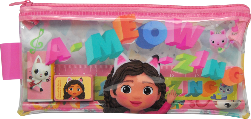 Bilde av Euromic - Filled Transparent Pencil Case - Gabbys Dollhouse (033708155)