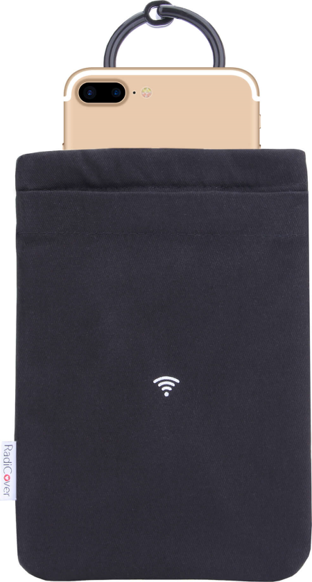 - Mobile Phone Pouch - Anti radiation - Large - Black (RAD014)