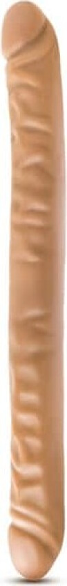 Dr Skin Double Dildo Mocha 46 cm Dobbeldildo