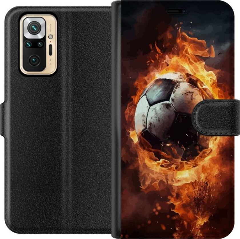 Lommeboketui til Xiaomi Redmi Note 10 Pro med Fotball motiv
