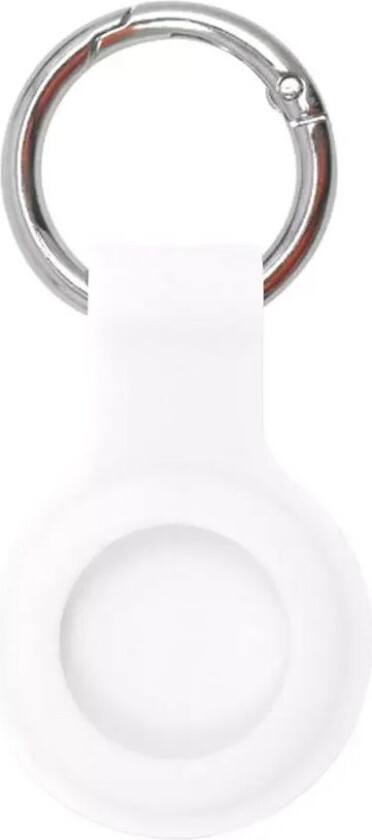 Silikon Deksel til AirTag m. Nøkkelring - Hvit