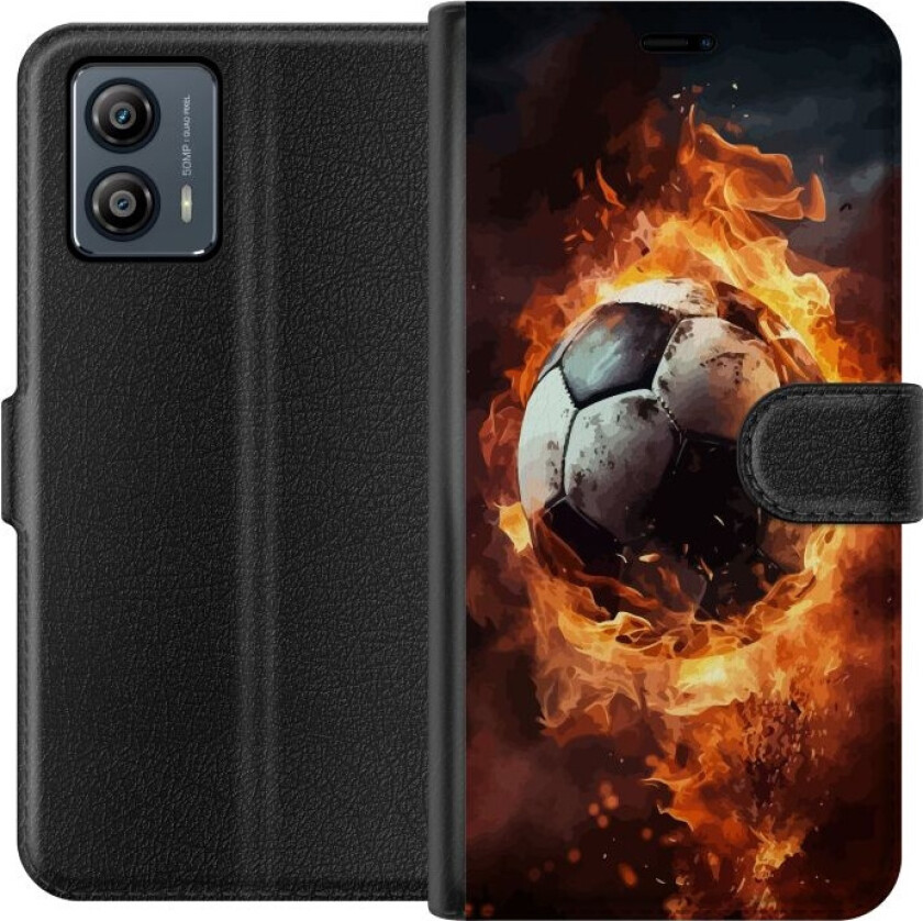 Lommeboketui til Motorola Moto G53 med Fotball motiv
