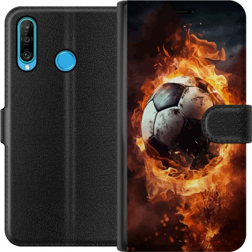 Lommeboketui til Huawei P30 lite med Fotball motiv