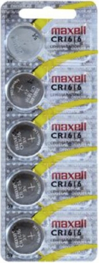 CR1616 Lithium Batterier - 5 stk.