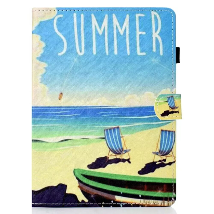 iPad Air (2022/2020) Deksel m. Ståfunksjon & Kortholder - Strand