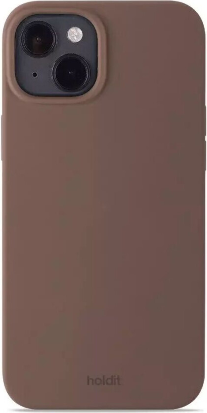 Holdit iPhone 14 Plus Soft Touch Silikon Deksel - Dark Brown
