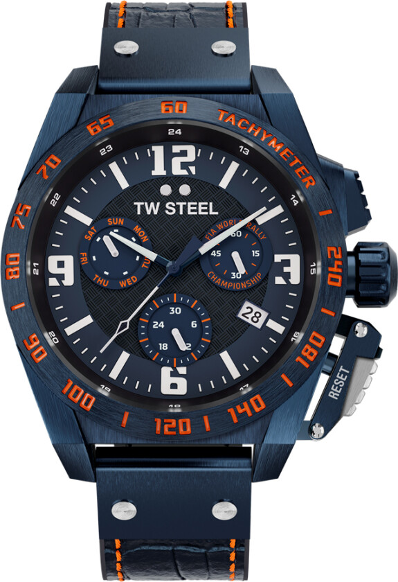 Canteen WRC Limited Edition TW1020 - Kvarts - Marineblå - Herreklokker - Skinn - Safir