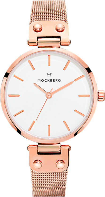 Lily MO307 - Kvarts - Rosegull - Dameklokker - Meshlenke - Mineral