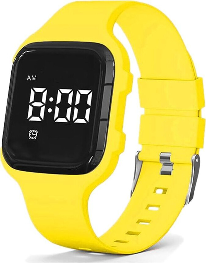 Vibrating Reminder Watch FIBEX15V11 - Digital - Gul - Unisex - Silikon -