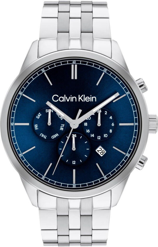 CK Infinite 25200377 - Kvarts - Sølv - Herreklokker - Rustfritt stål - ledd m/pin - Mineral
