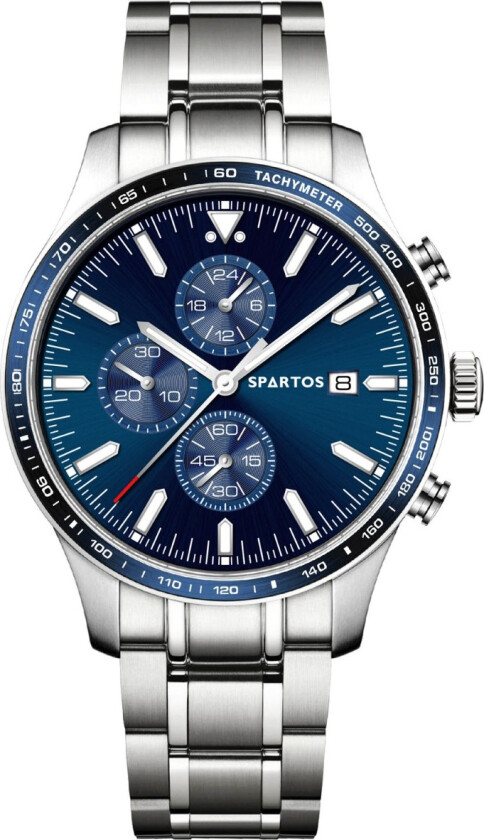 Classic Sapphire Chronograph SPW8501 - Kvarts - Sølv - Herreklokker - Rustfritt stål - ledd m/pin - Safir