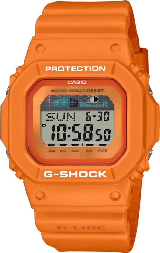 G-Shock GLX-5600RT-4ER - Digital - Oransje - Herreklokker - Resin - Mineral