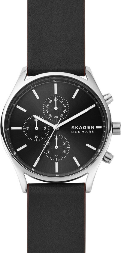 Holst SKW6677 - Kvarts - Sølv - Herreklokker - Skinn - Mineral