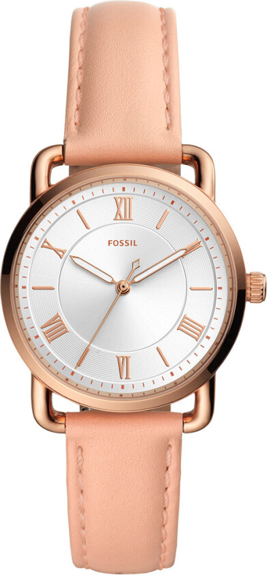 Copeland ES4823 - Kvarts - Rosegull - Dameklokker - Skinn - Mineral