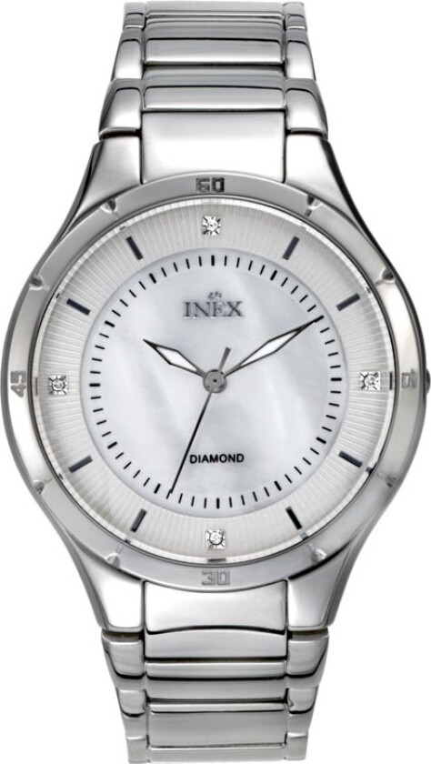 Inex Diamond Lady A69462S4P - Kvarts - Sølv - Dameklokker - Rustfritt stål - Mineral
