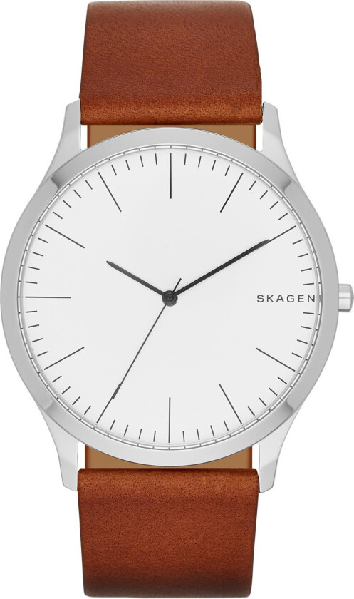 Jorn SKW6331 - Kvarts - Sølv - Herreklokker - Skinn - Mineral