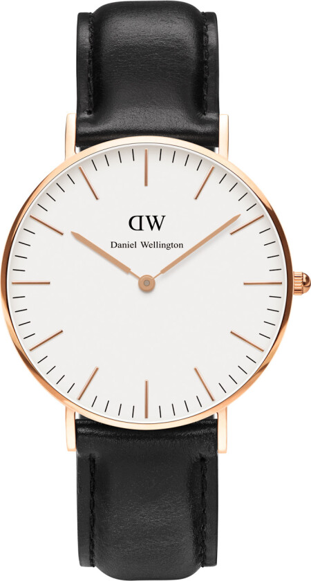 Classic Sheffield Dameklokke, Rosé gull, 36mm - Kvarts - Rosegull - Dameklokker - Skinn - Mineral