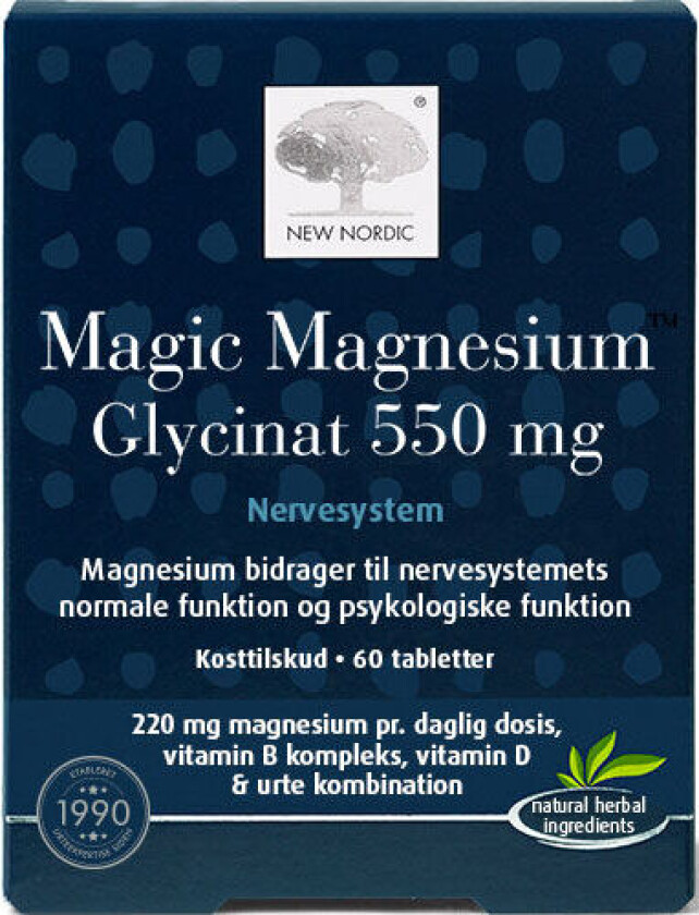 Magic Magnesium Glycinat - 60 Tabletter