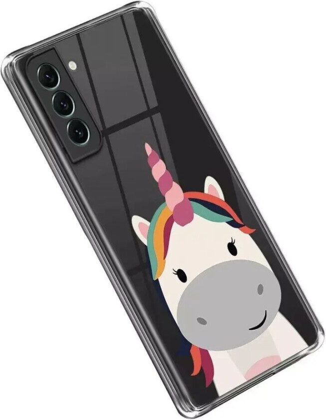 Samsung Galaxy S23+ (Plus) Fleksibel Plast Bakdeksel m. Motiv - Enhjørning