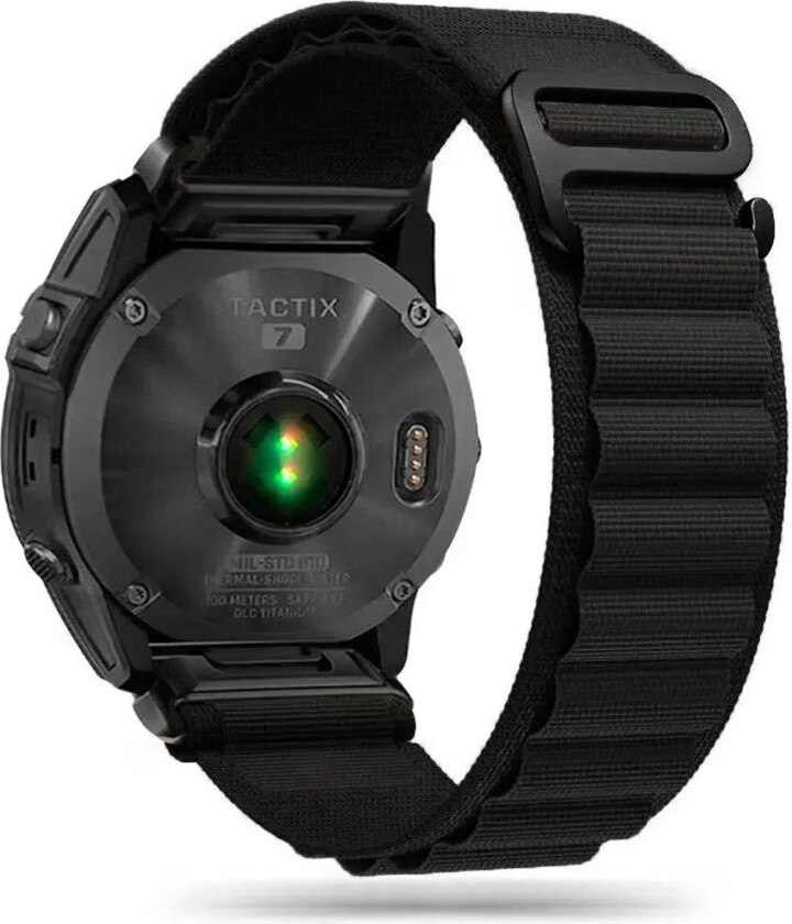 Tech-Protect Universal Garmin 26mm Tech-Protect Nylon Pro Rem - Svart