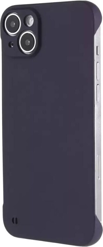 iPhone 14 Hard Plast Deksel Uten Sider - Mørklilla