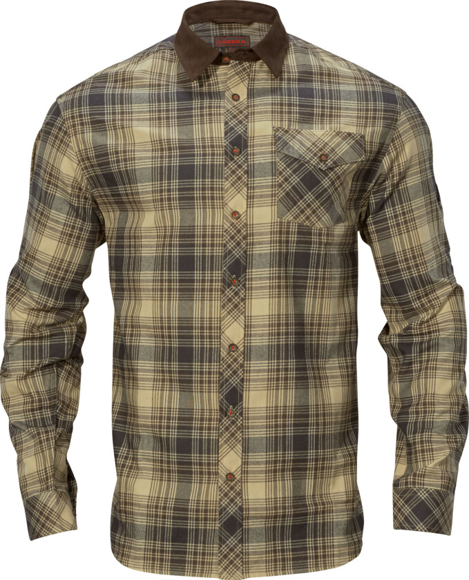 Men's Driven Hunt Flannel Shirt Light Teak Check S, Light teak check