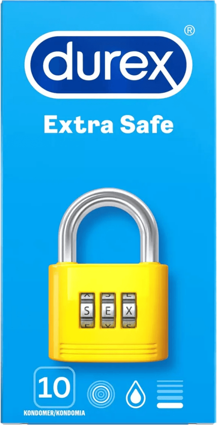 Extra Safe Kondomer - 10 Kondomer