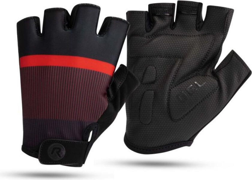 Hero 2 sykkelhansker svart/burgunderrød