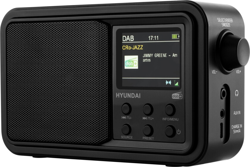 Hyundai PR650BT DAB/FM Radio Bærbar - Oppladbart batteri - Svart