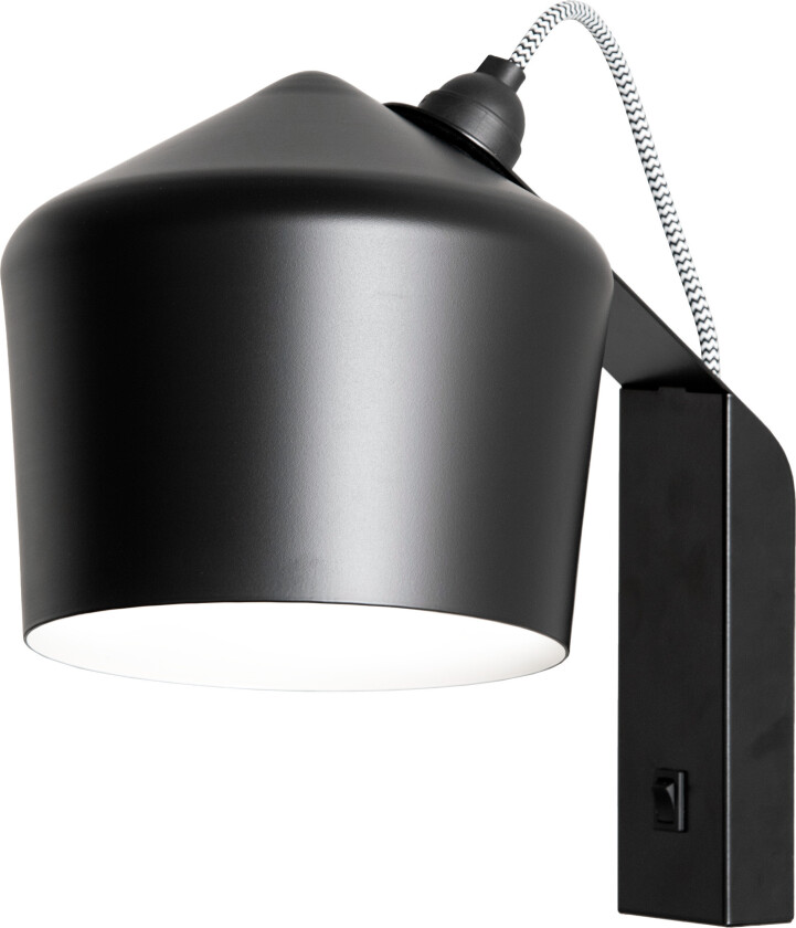 Innolux Pasila Vegglampe - Med bryter - E27, 35W - Sort