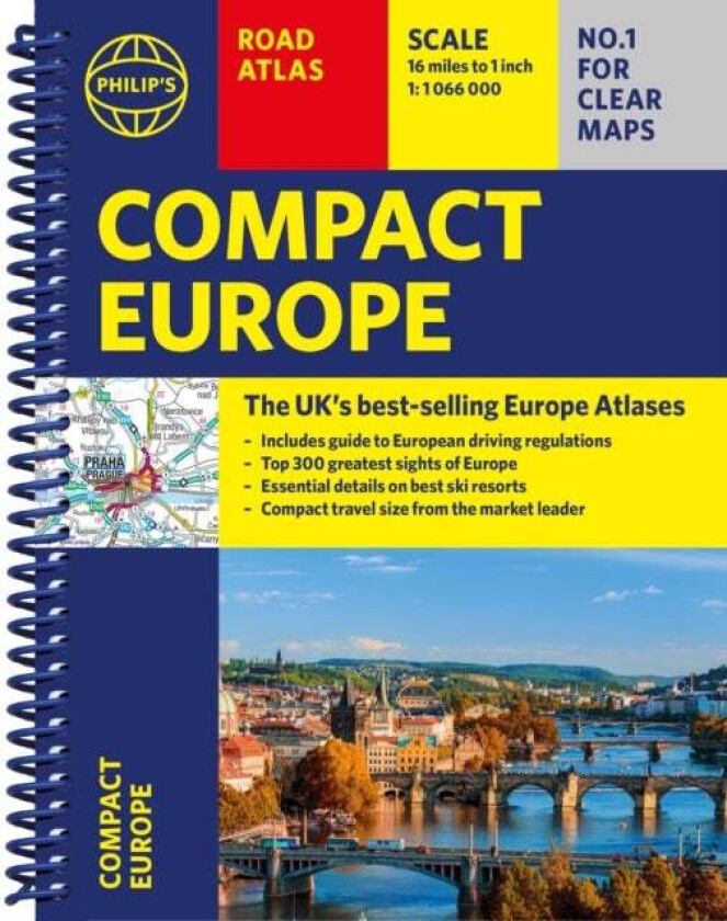 Philip's Compact Atlas Europe av Philip's Maps