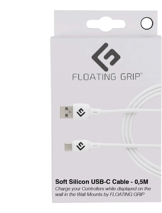 0,5M Silicone USB-C Cable (White)