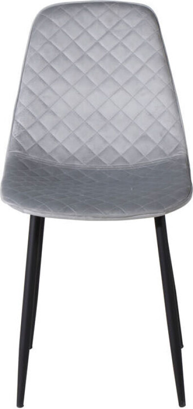 PolarDiamond spisestuestoler velour grå.