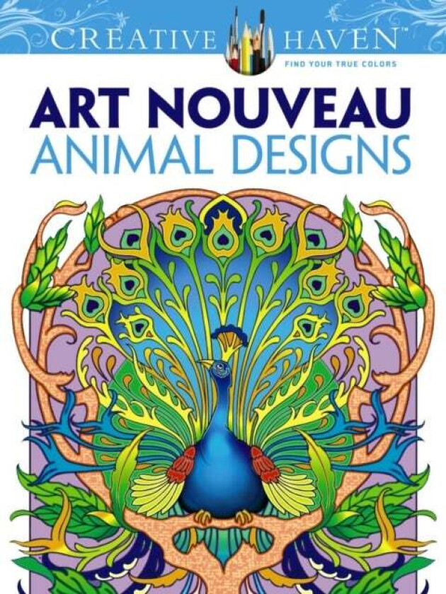 Creative Haven Art Nouveau Animal Designs Coloring Book av Marty Noble