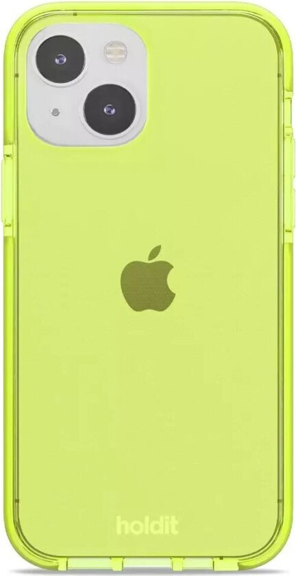 Holdit iPhone 14 / 13 Seethru Deksel - Acid Green