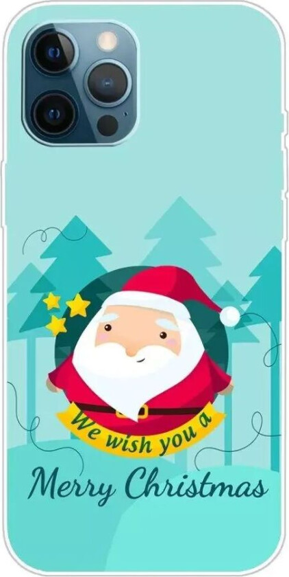 iPhone 14 Pro TPU Plast Jul Deksel - Julenissen Ønsker God Jul