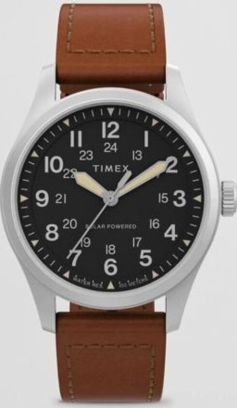 Field Post Solar Watch 36mm Brown/Black