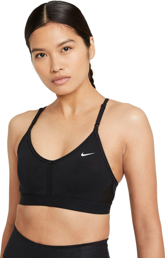 Dri-FIT Indy V-Neck Bra, sports-BH dame BLACK/BLACK/BLACK/WH