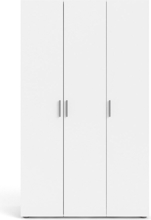 Petra garderobeskap 3 dører hvit .
