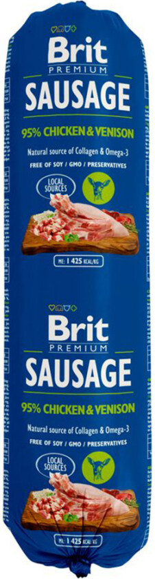 Brit Premium Kjøttpølsear Kylling & Hjort