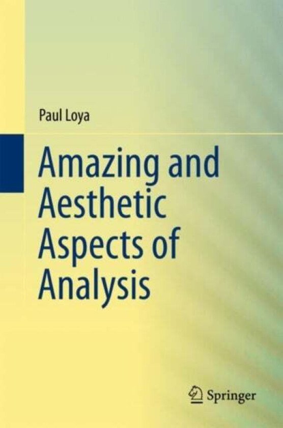 Amazing and Aesthetic Aspects of Analysis av Paul Loya